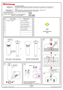 Unilamp AGAR Bollard Mode d'emploi