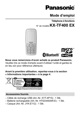 Panasonic KXTF400 Mode d'emploi