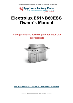 Electrolux E51NB60ESS Manuel utilisateur
