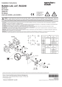 Allen-Bradley Padlocking Metal Shaft Kit Guide d'installation