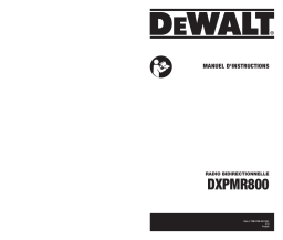 DeWalt DXPMR800 Manuel utilisateur