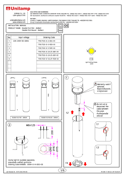 Unilamp Double FUJI Flat Mode d'emploi