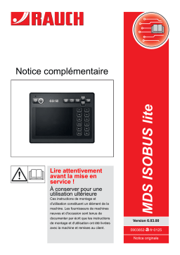 Rauch MDS ISOBUS Mode d'emploi