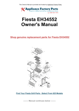 Fiesta EH34552 Manuel du propriétaire