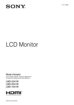 Sony LMD-1541W Manuel utilisateur
