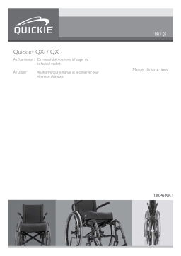 Quickie QXi®/QX Manuel du propriétaire