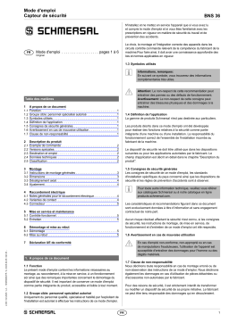 schmersal BNS 36-02/01ZG-L 5,0M Mode d'emploi