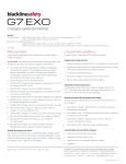 Blackline safety G7 EXO Battery Manuel du propri&eacute;taire