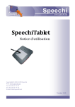 Speechi SpeechiTablet Manuel du propri&eacute;taire