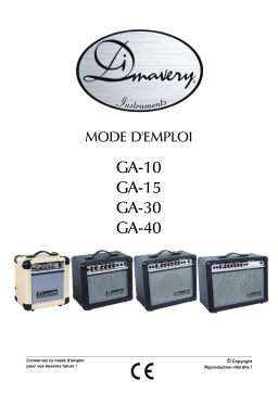 Dimavery GA-10 Manuel utilisateur