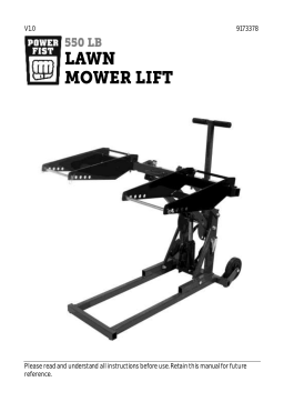 Power Fist 550 LB Manuel utilisateur