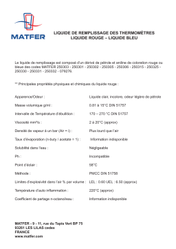 Matfer 250331 Manuel du propriétaire