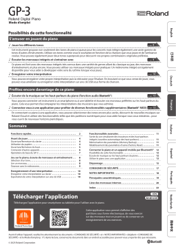 Roland GP-3 Manuel du propriétaire