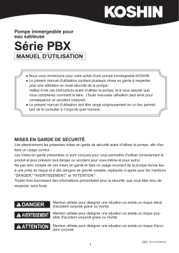 Koshin PBX-55022 Mode d'emploi