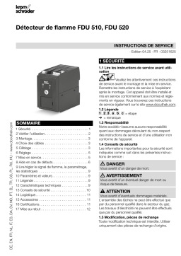Kromschroder FDU 510, FDU 520 Mode d'emploi