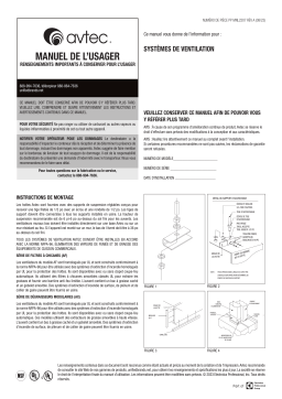 Avtec VENTILATION SYSTEMS Manuel du propriétaire