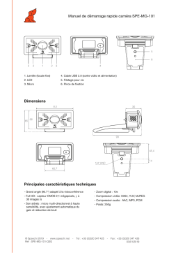 Speechi SPE-MG-101 Guide de démarrage rapide