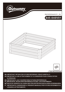 Outsunny 845-040V01 Manuel utilisateur