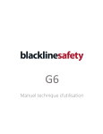 Blackline safety G6 Manuel utilisateur