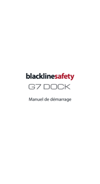 Blackline safety G7 DOCK Guide de démarrage rapide