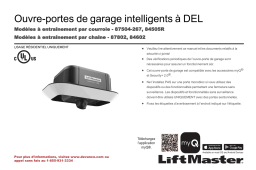 LiftMaster 87504 Mode d'emploi