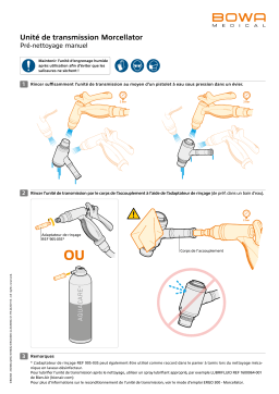Bowa Morcellator Getriebeeinheit Reinigungsempfehlung Manuel du propriétaire