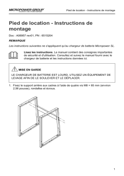 MicroPower Pied de location Mode d'emploi