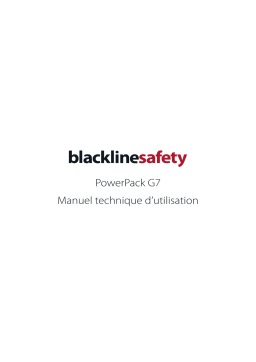 Blackline safety G7 PowerPack Mode d'emploi
