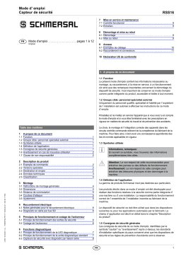 schmersal RSS16-SD-ST8H Mode d'emploi