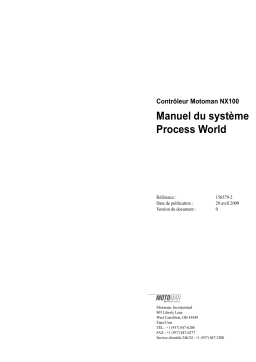 Yaskawa Motoman Process World Manuel du propriétaire