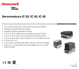 Kromschroder IC 20, IC 30, IC 50 Fiche technique