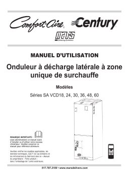 Mars VCD-SA Series Manuel du propriétaire