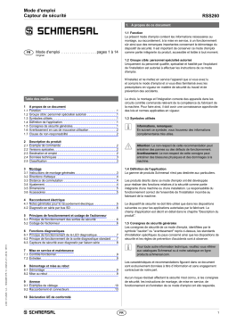 schmersal RSS260-D-Q-ST Mode d'emploi