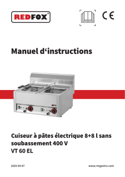 Redfox VT 60 EL Manuel utilisateur