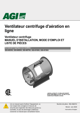 Grain Guard In-line Centrifugal Aeration Fan Manuel du propriétaire