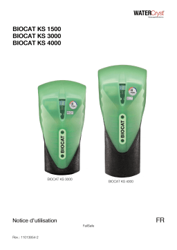 GF BIOCAT KS 1500, 3000 & 4000 Notice d'utilisation Une information important