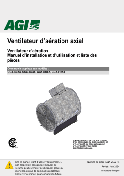 Grain Guard Vane Axial Aeration Fan Manuel du propriétaire