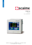 Scaime F381A Manuel utilisateur