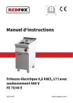 Redfox FE 70/40 E Manuel utilisateur