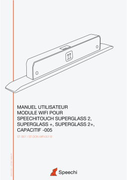 Speechi module Wi-Fi (ST-DON-WIFI-007-B) Manuel du propriétaire