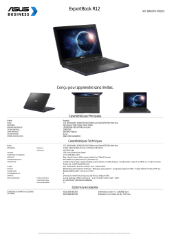 Asus 1.1GHz – Boost 3.4GHz ExpertBook R12 Mode d'emploi