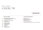Speechi TBI Manuel du propri&eacute;taire