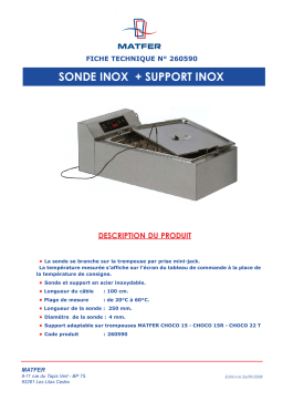 Matfer 260590 Manuel du propriétaire