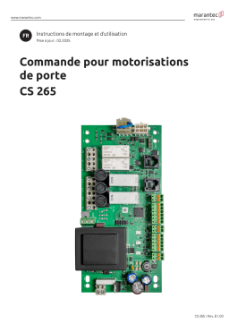 Marantec CS 265 Manuel du propriétaire