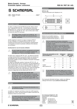 schmersal RST 36-1-AD13 Mode d'emploi