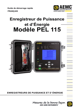 AEMC PEL 115 Guide de démarrage rapide