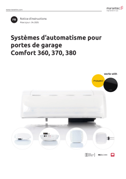 Marantec Comfort 360 Manuel du propriétaire