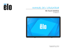 Elo 15-inch E-Series 3 Mode d'emploi