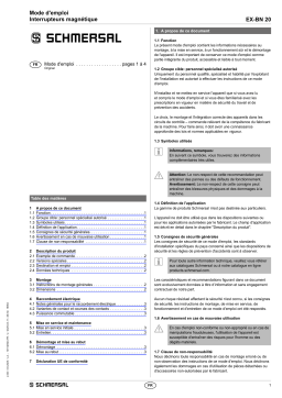 schmersal EX-BN 20-02Z-3G/D Mode d'emploi