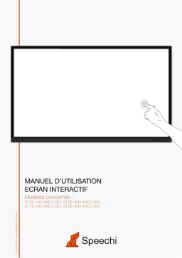 Speechi ST-55-UHD-AND-L-004, ST-65-UHD-AND-L-004, ST-75-UHD-AND-L-004, ST-86-UHD-AND-L-004 Manuel du propriétaire